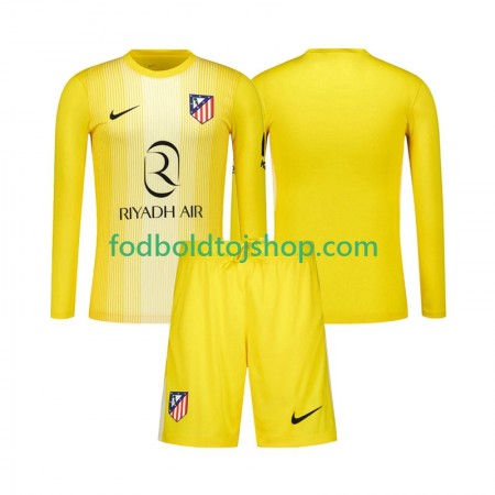 Atlético Madrid Målmand Børn Hjemme Fodboldsæt 2025-26 L/S (+ Korte bukser)